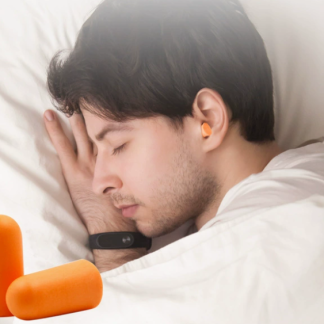 Disposable, Wire-free, bullet-shaped, slow-rebound, sound-insulating memory foam earplugs