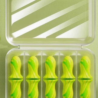 Earplugs block out noise and allow for peaceful sleep in dormitories.